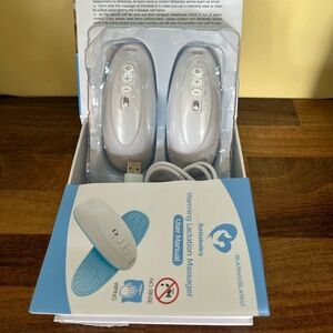 Bellababy Warming Lactation Breast Massager Pads - 2 Pack - Heat + Vibration